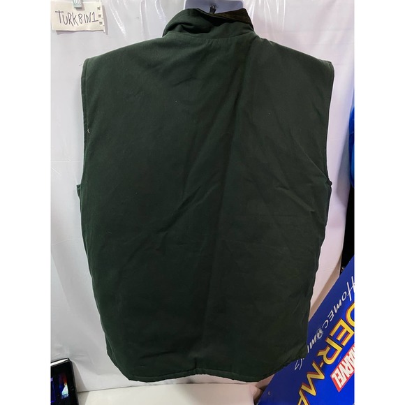 Work Wear King Green zip up Outdoors Camping Hunting Vest Size Large - Picture 9 of 11